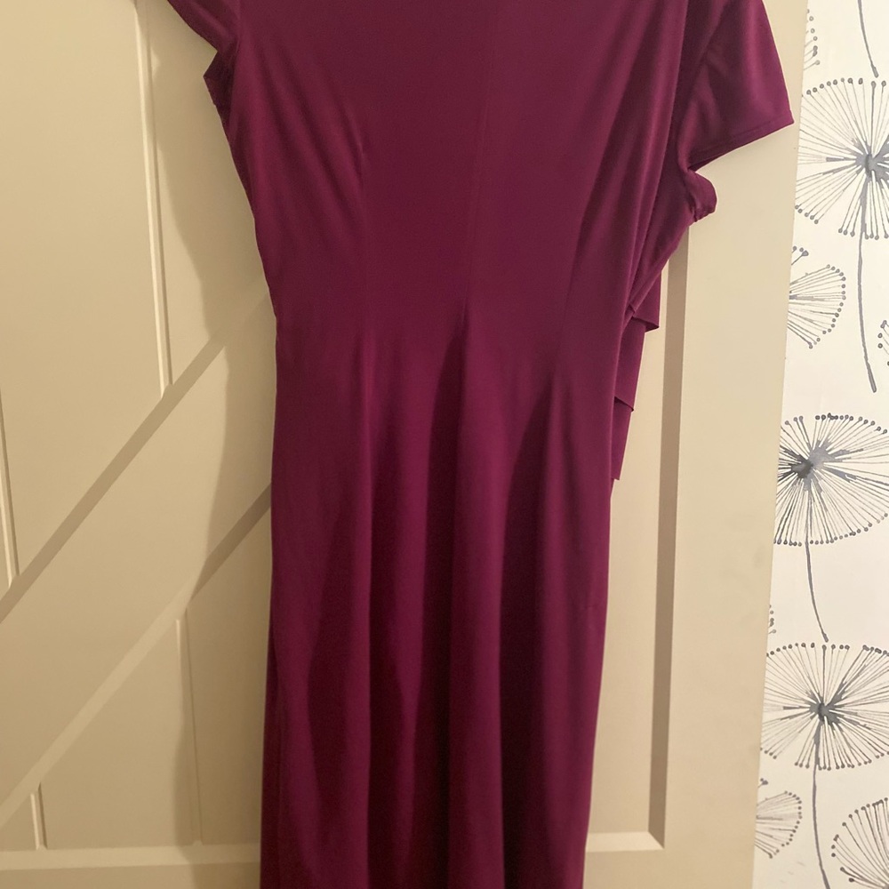Elegant Burgundy Dress